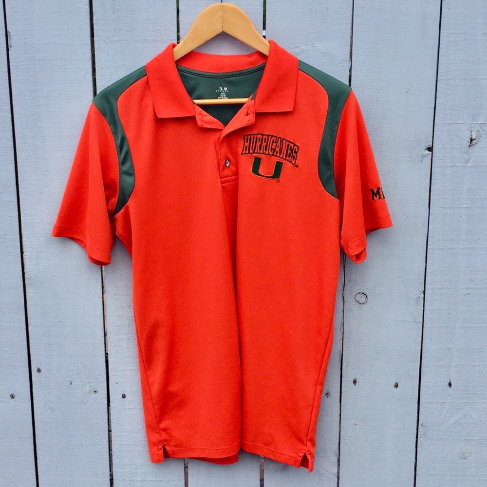 University of Miami Hurricanes Polo Size Medium
